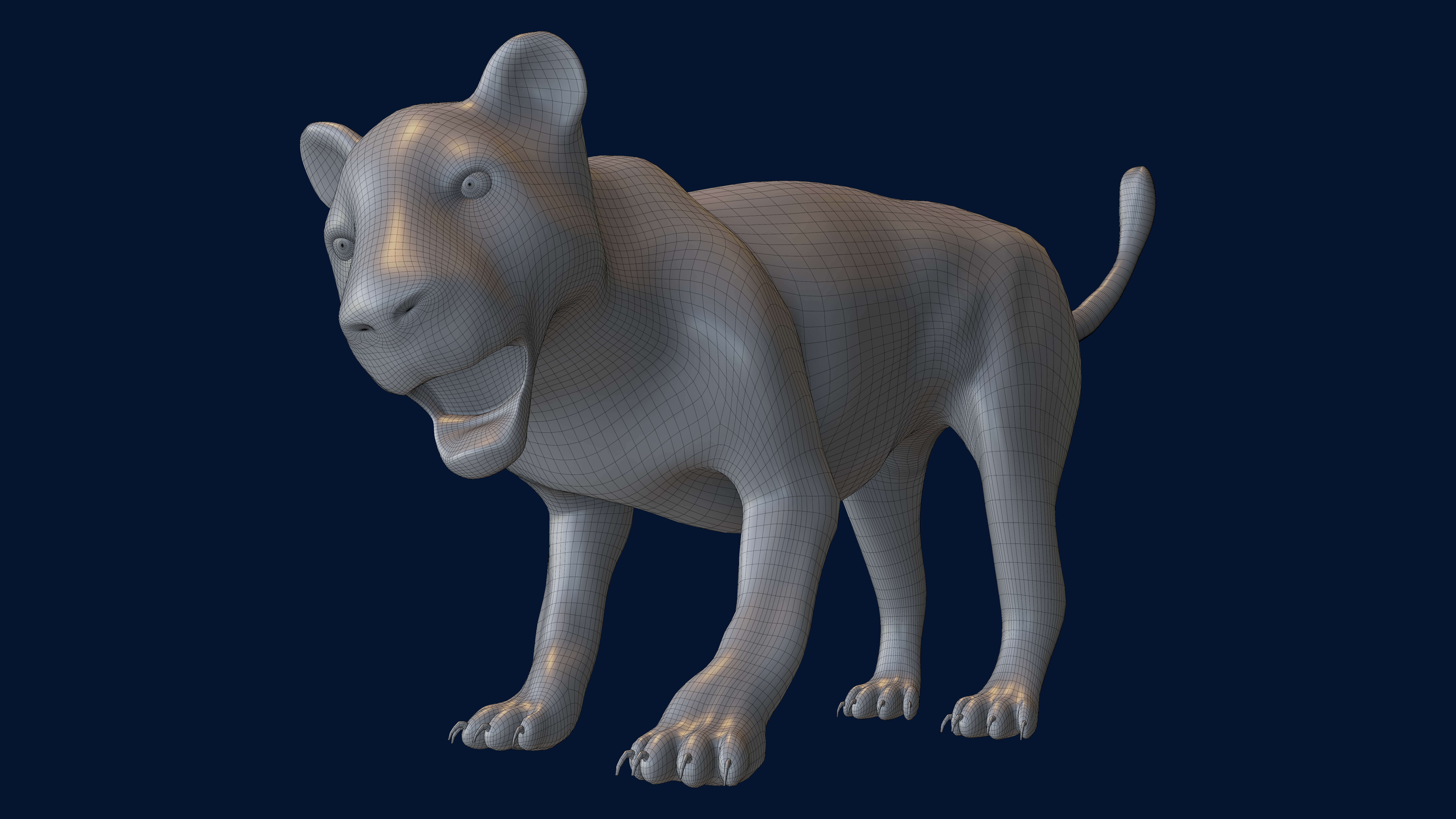 Tiger/Lion (Base Mesh Rigged) preview image 3